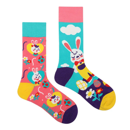 1 Pair Man Women Sock Original AB Tide Socks Colorful Cat Dog Koala