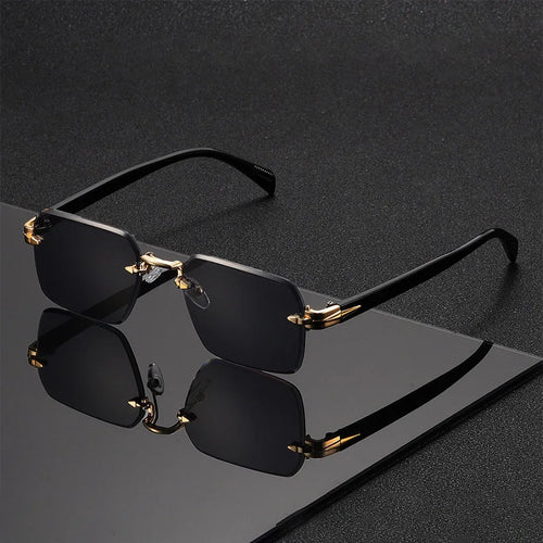 Classic Unisex Fashion Sunglasses Frameless Trendy Eyewear for Holiday