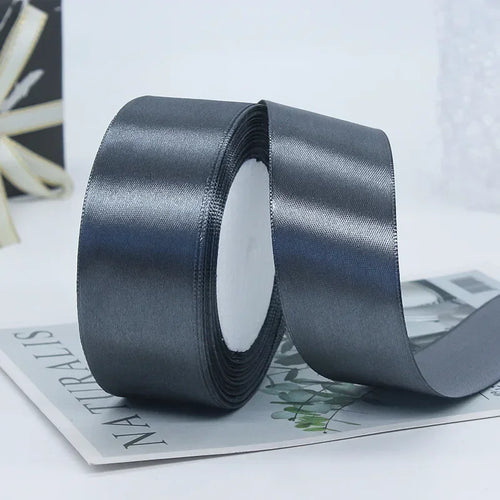 25yards/Roll 40mm Satin Ribbons Crafts Bow DIY Gift Wrap Wine Red
