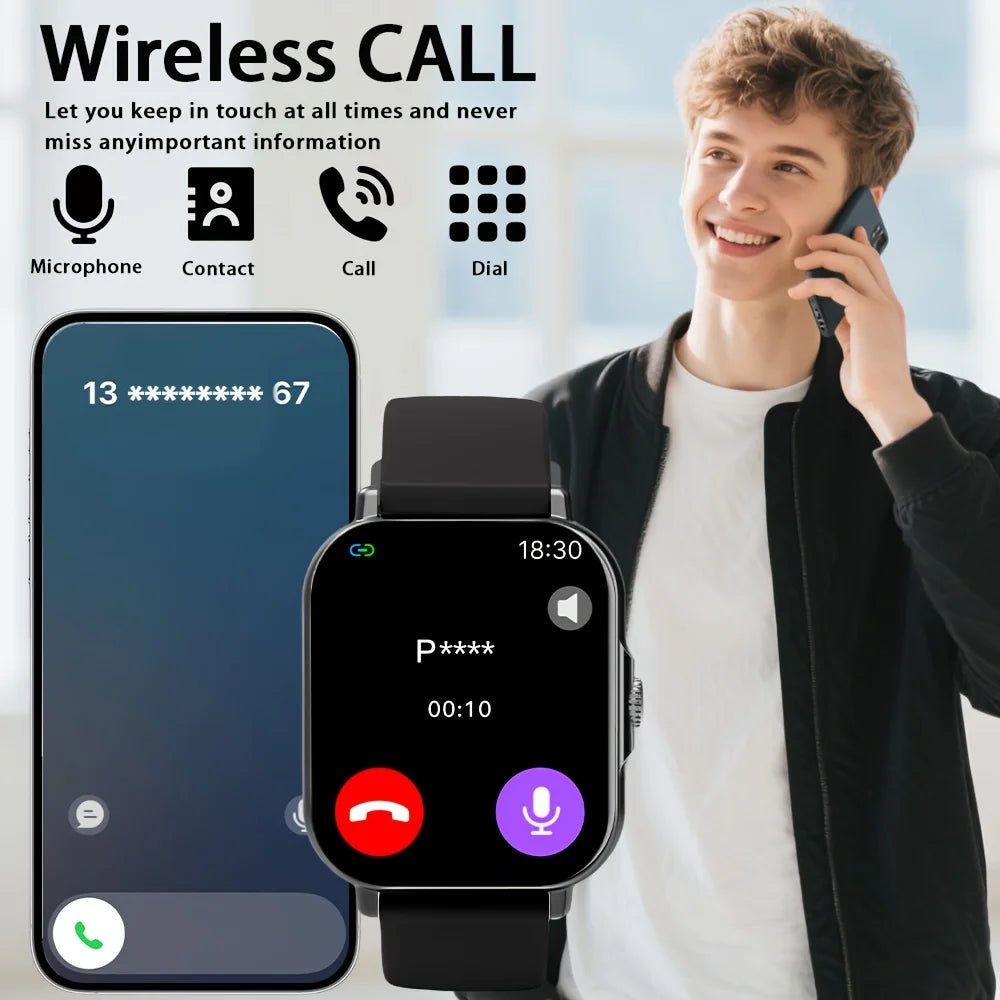 LAXASFIT 2026 New Smartwatch Bluetooth Calling Music Playback Heart