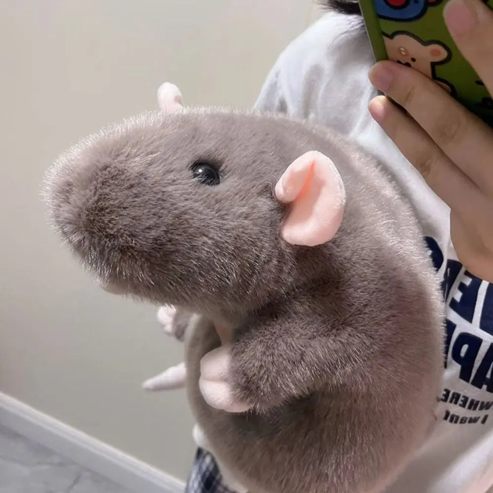 Cute 35/50cm Mouse Doll Plush Oversized Flower Branch Rat Doll Cartoon