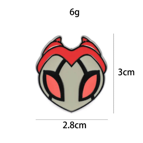 7pcs Hollow Knight Enamel Brooch Cool Character Pins Backpacks