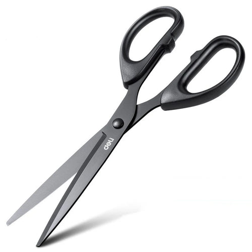 DELI Professional Office Scissors 180mm Heavy Duty Scissors with Black