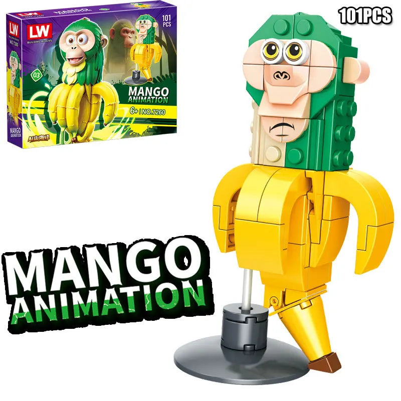 Tung Tung Sahur‌ Figure Block Toy Tralalero Tralala‌，LiriLi