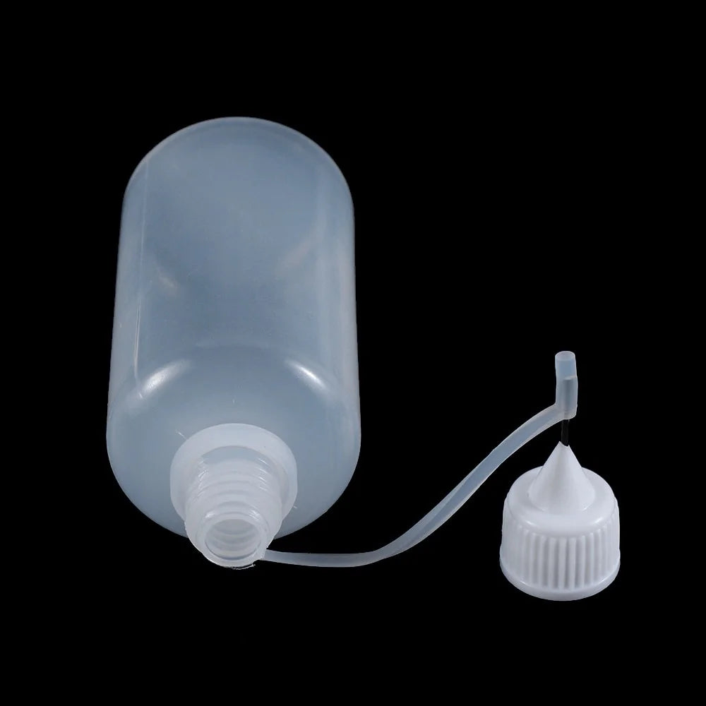 5pcs/set 5/10/20/30/50/100ML Needle Tip Glue Applicator Bottle for