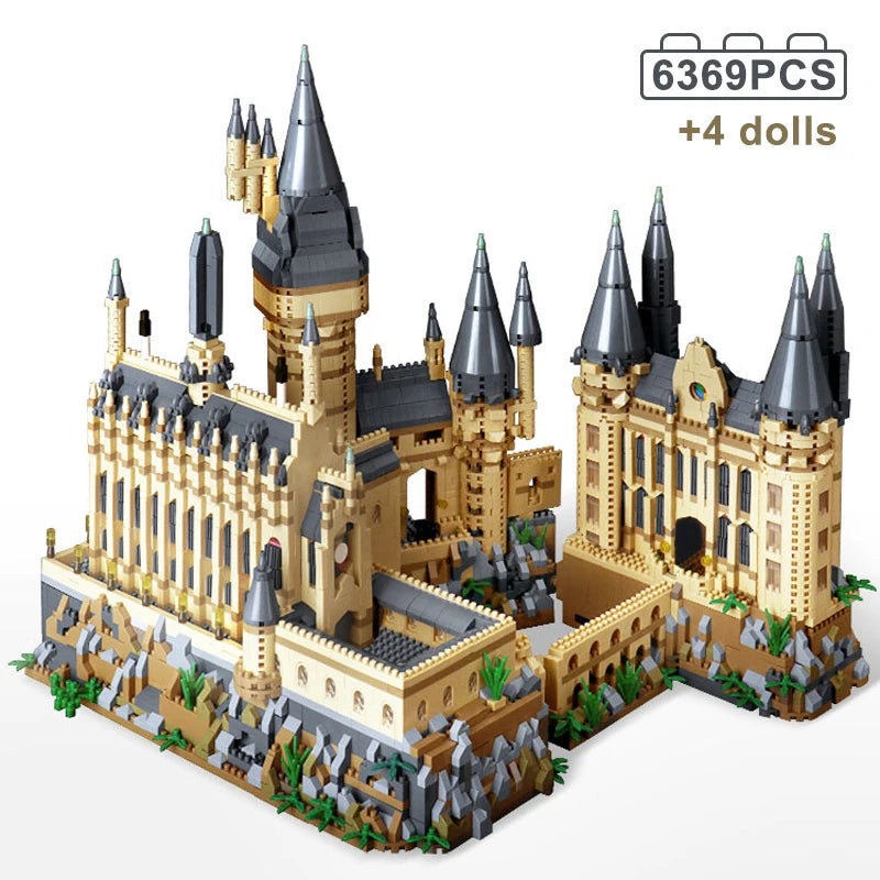 Micro Bricks City Creative Medieval Magic Castle Series School
