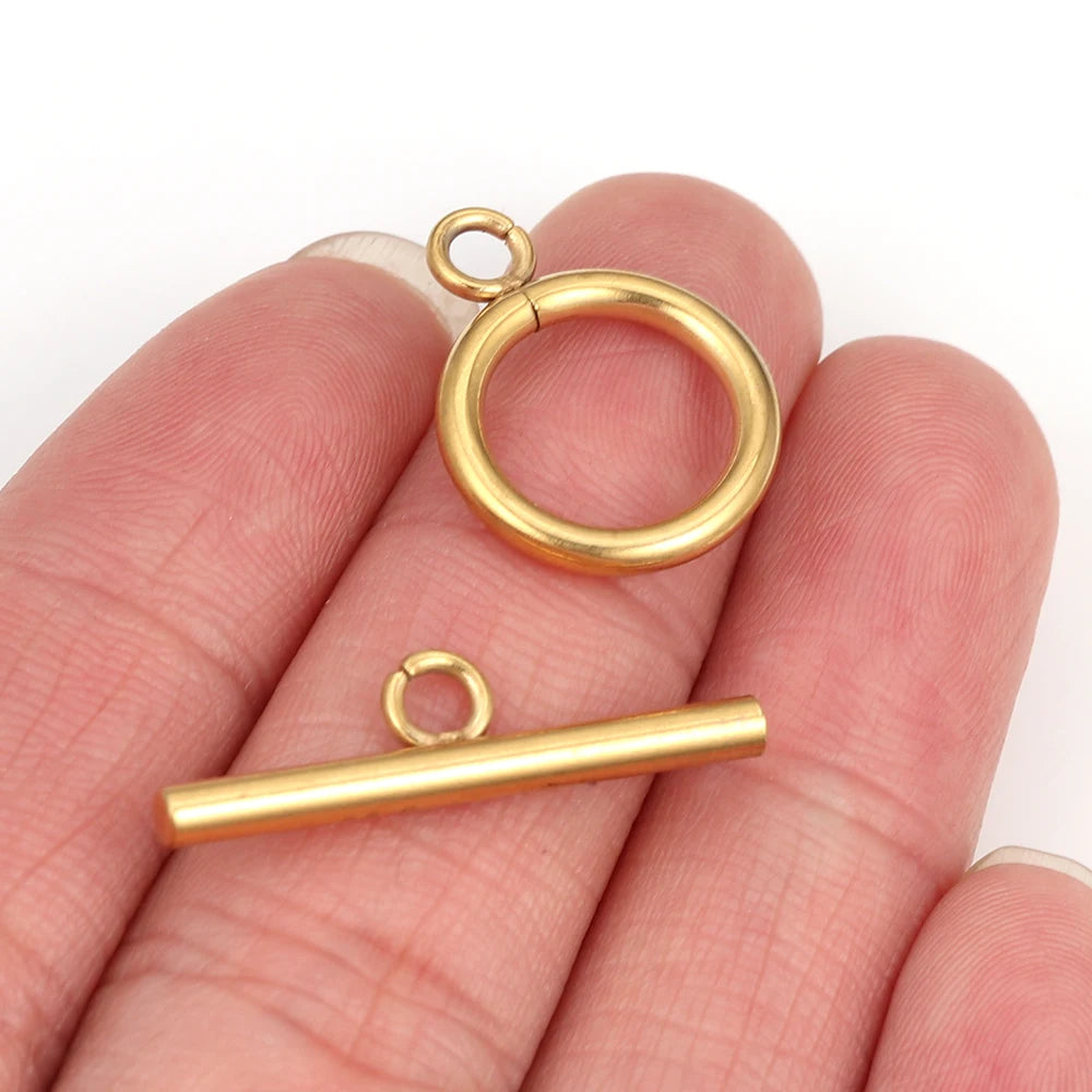 5 Sets Stainless Steel OT Clasp Toggle Clasps for DIY Jewelry Making