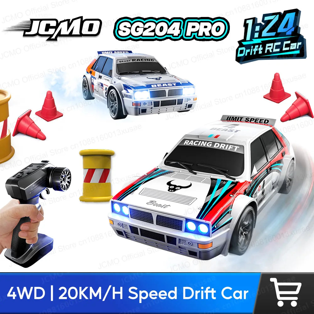 JCMO SG204 PRO Raceway Drifting RC Car 4WD 1:24 Scale High Speed