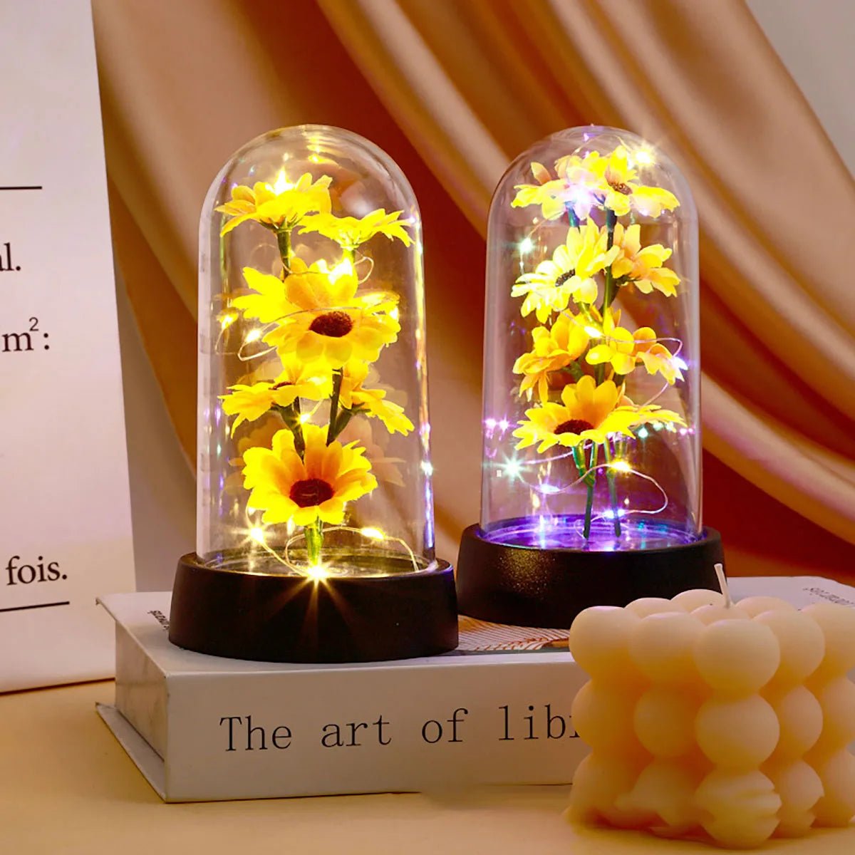Graduation season gift small sunflower plastic set Mother's Day send