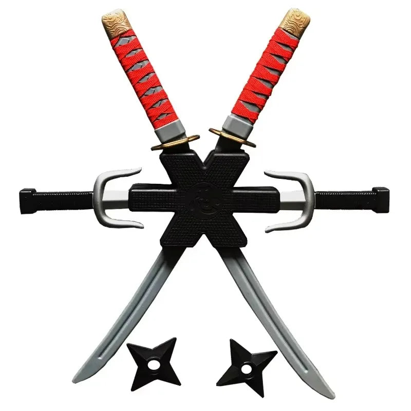 56cm Halloween Samurai Ninja Plastic Retro Long Knife Daggers 7 Pieces