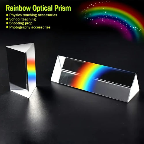 Educational Glass Prism - Spectral Reflection, Ideal Teaching and
