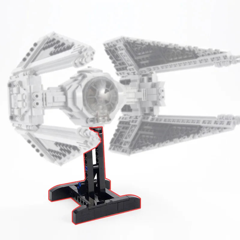 Fighter bracket model creative MOC assembly building blocks, DIY