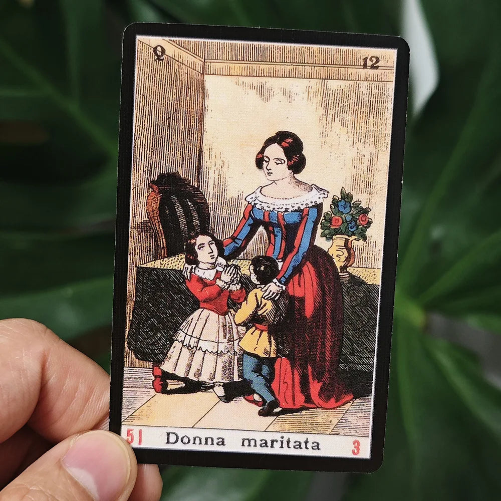 52 Pcs Oracle Sibyl Cards 9*6cm Every Day Oracle Deck Sibilla Italian