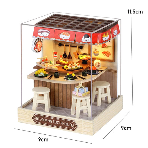 DIY Miniature Doll House 3D Puzzle Small House Assembly Building Model