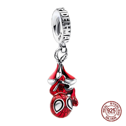 New S925 sterling silver Disney Mickey Mouse pendant bead suitable Fit