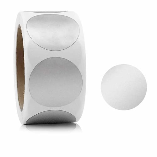 Self-adhesive labels with transparent scratch-off coating for lottery