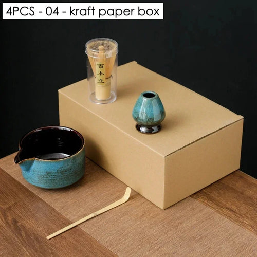 4/6/7PCS Japanese Matcha Blender Set with Bamboo Whisk Matcha Brush