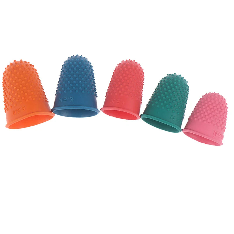 5Pcs Counting Cone Rubber Thimble Protector Sewing Quilter Finger Tip