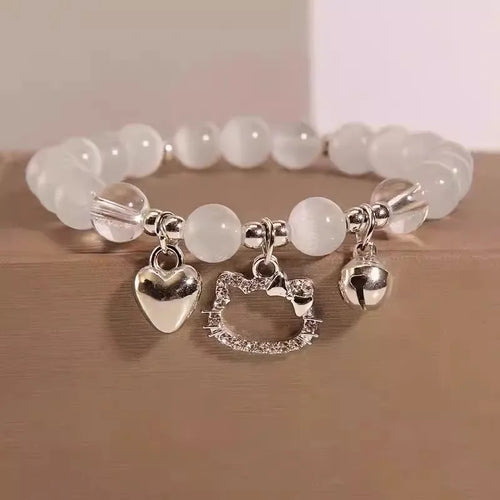 Niche Design Star Chain Tassel Bracelet for Women Fantasy Blue Crystal