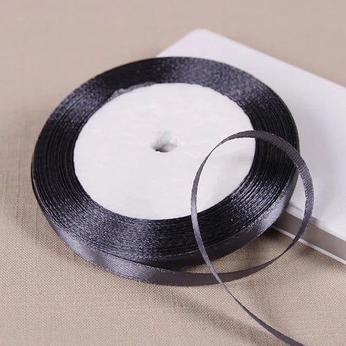 25Yards 6mm Silk Satin Ribbons for Crafts Bow Handmade accessories for