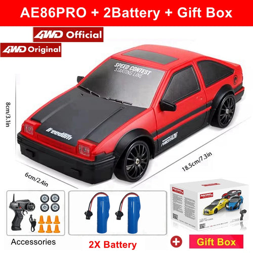 4WD RC Drift Car Remote Control GTRPRO AE86PRO Model 4x4 Racing RTR