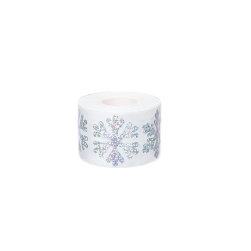 500pcsLaser Christmas Snowflake Stickers，Christmas Holiday Gift