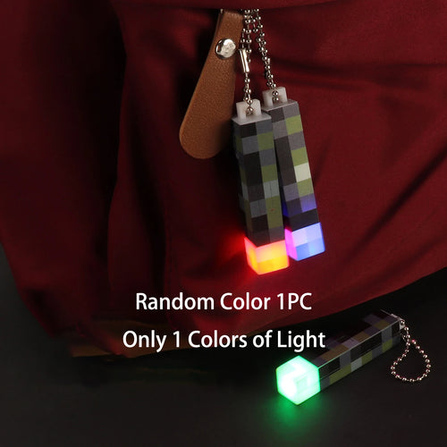 Fun Pixel Wind Design Mini Torch Keychain LED Flashlight USB