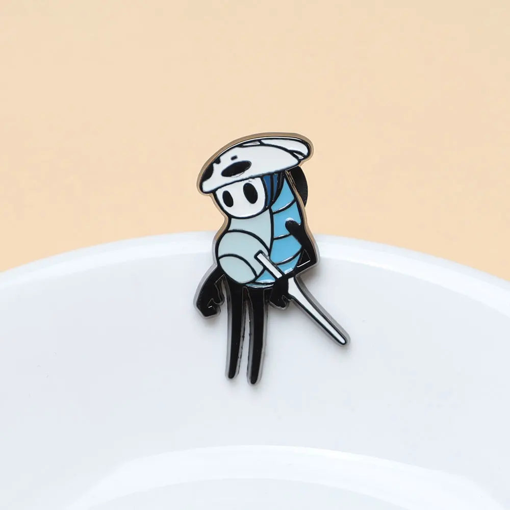 7pcs Hollow Knight Enamel Brooch Cool Character Pins Backpacks