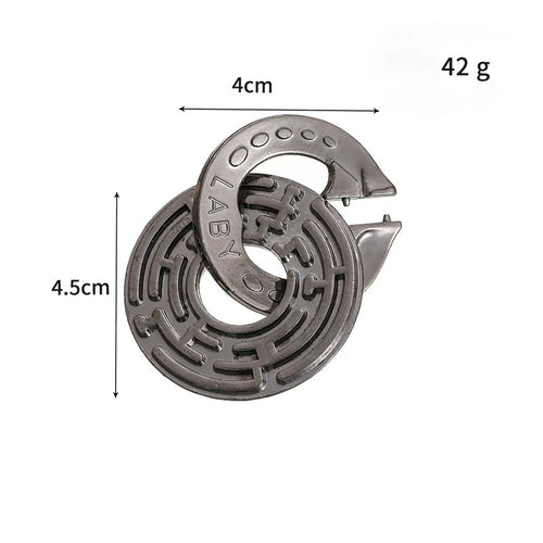 Lock Puzzles Classic IQ Metal Brain teaser Magic Baffling Puzzles Game