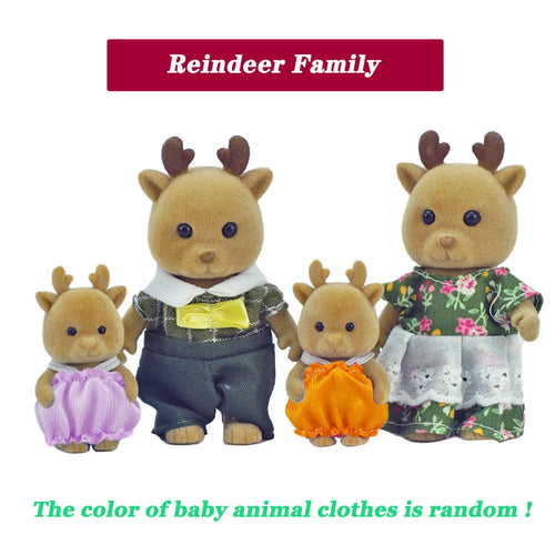 Rabbit Doll 1/12 Micro Dollhouse Reindeer Sheep Elephant Squirrel