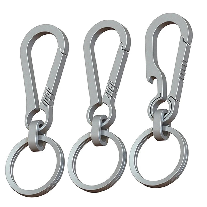 Titanium Buckles EDC Outdoor Tool Titanium Alloy Keychain Tiranium