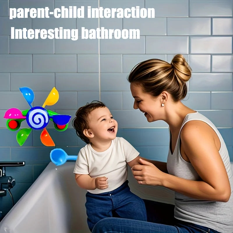 Fun Spinning Windmill Bath Toys, Sensory Bath Gifts for Children,