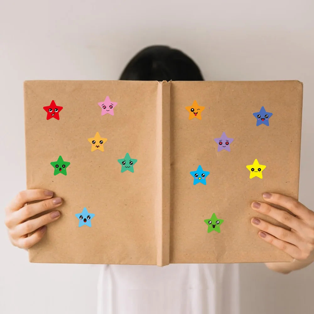 450-3000 Sheet Happy Face Stars Reward Sign Stickers Pack DIY
