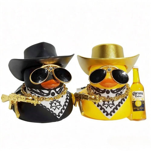 Cowboy Rubber Duck Car Ornament for Jeep Duck Car Dashboard