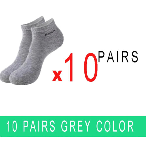 5/10/15/20 Pairs Bamboo Fiber Ankle Socks Men‘s And Women Soft and