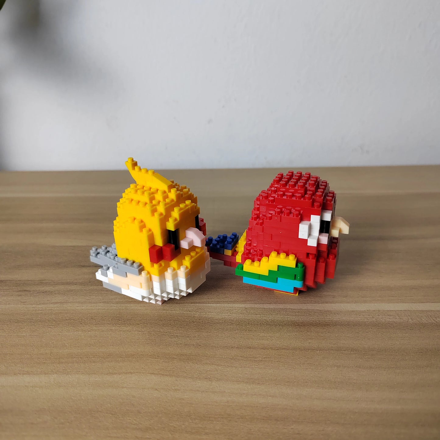 Parrot and Little Bird Building Blocks Toy:Adorable Design,, Visually
