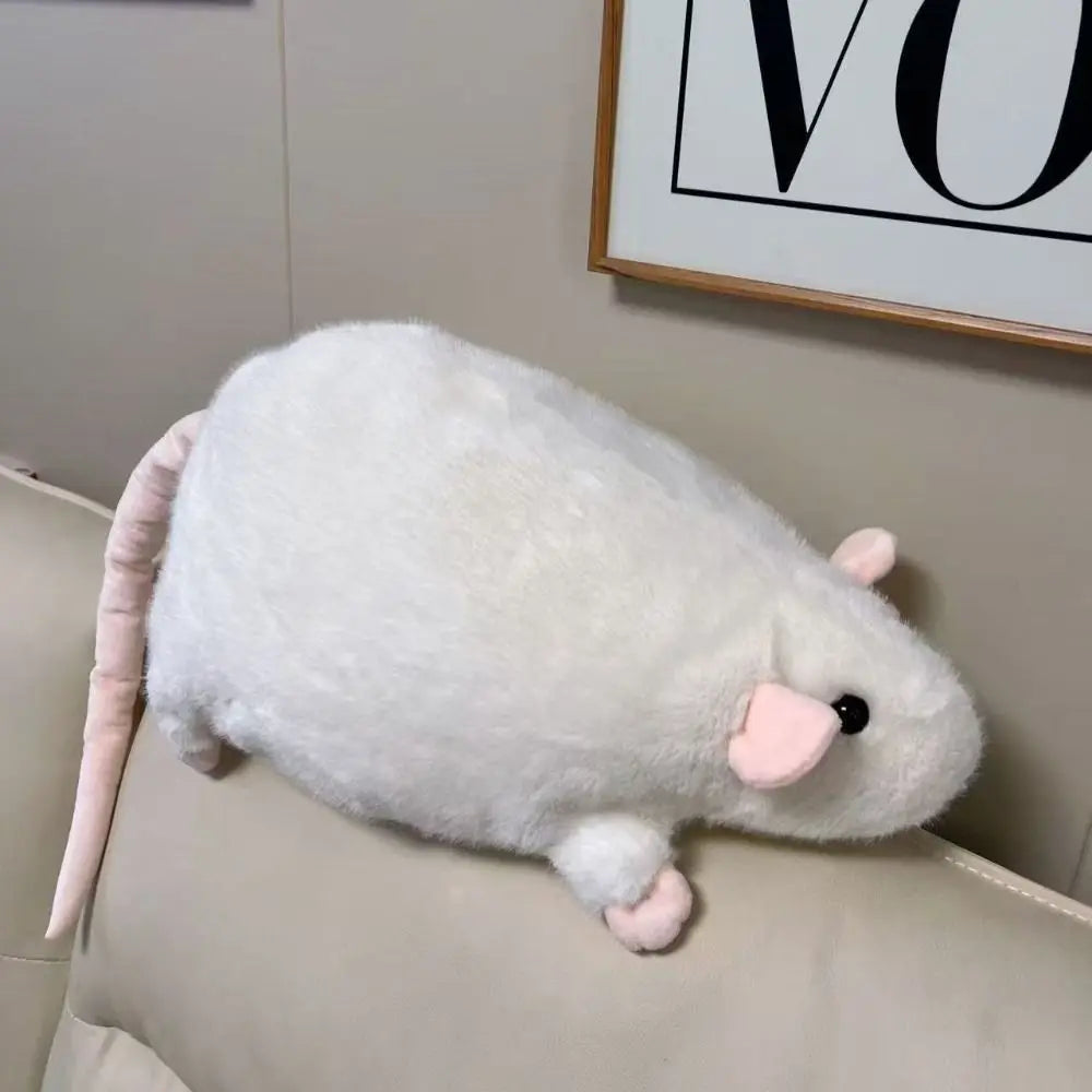 Cute 35/50cm Mouse Doll Plush Oversized Flower Branch Rat Doll Cartoon