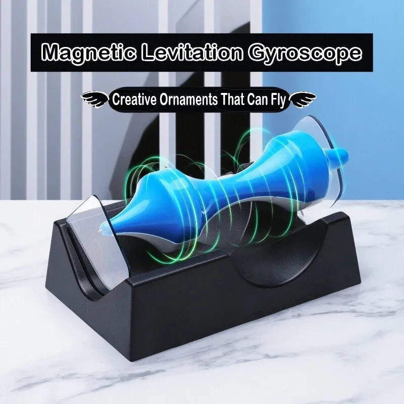 Battery-Free Magnetic Levitation Rotating Roller Novelty Science