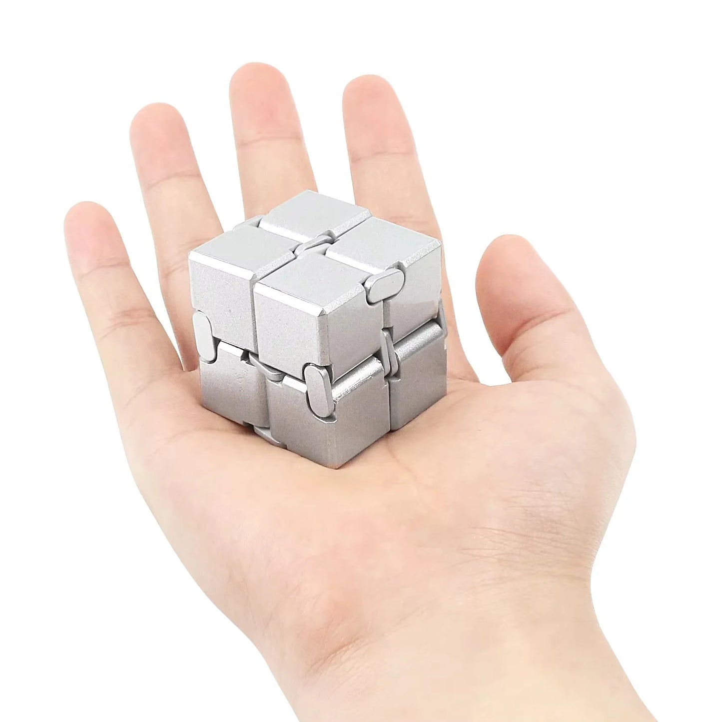Alloy&Plastic Infinity Cube Fidget Toy Ultra-Durable Sensory Stress