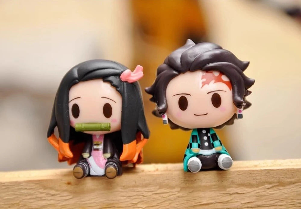 4PCS/Set Anime Demon Slayer Nezuko Tanjirou Zenitsu Inosuke Mini