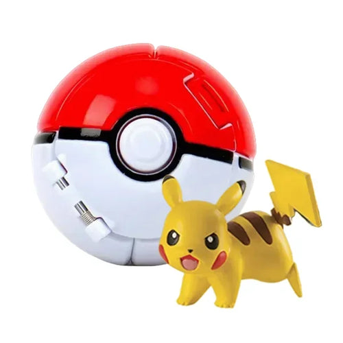 Pokeball Pokemon Figurine Elf Ball Anime Figure Cartoons Pikachu