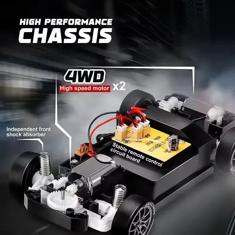 New 4WD Remote Control Drift Car Full Size 1:24 Mini Remote Control