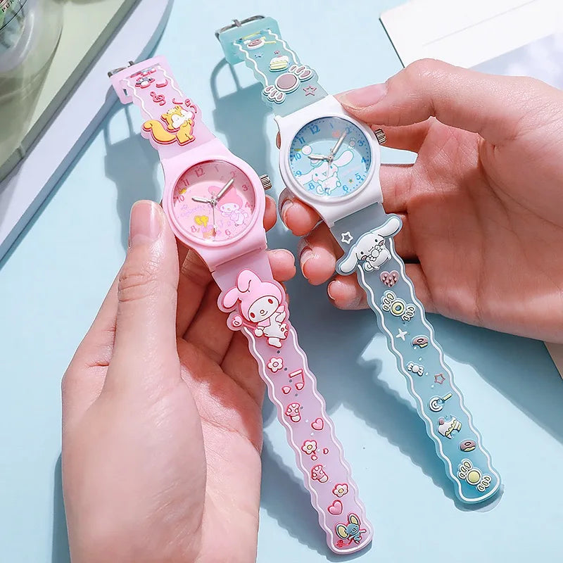 Sanrio 3D Pattern Children's Watch Cinnamoro Hello Kitty Waterproof