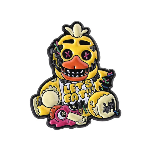 Cartoon Teddy Bear Enamel Brooch Creative Toy Lapel Pins Clothes Lapel