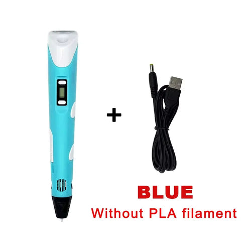 Electronic 3D Printing Pen LED Display Screen Children's 3D Graffiti