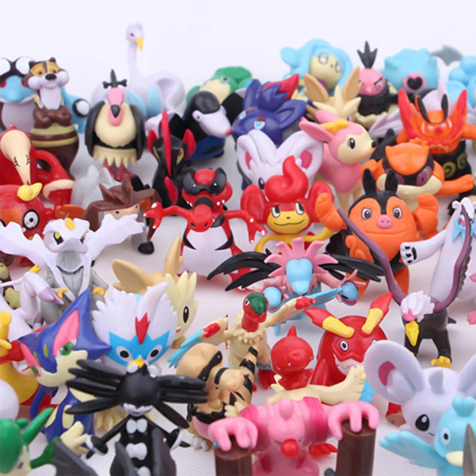 24-144 Pcs Pokemon Action Figure 2-3CM Not Repeating Mini Figures