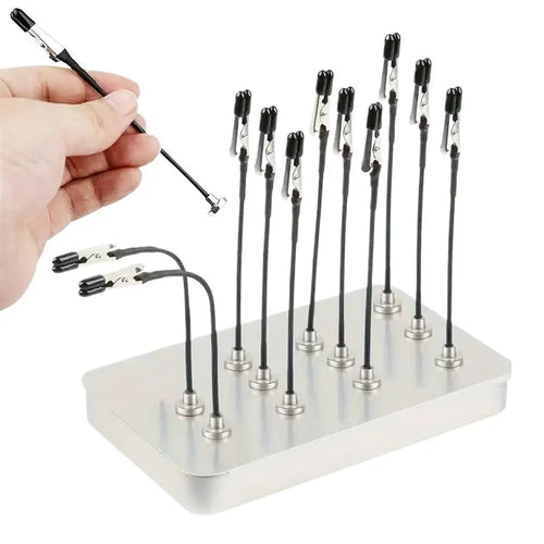 Model Painting Stand Base Holder 13PCS Alligator Clip Sticks Magnetic