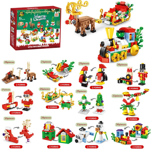 Christmas Gifts Micro Building Block Series Santa Claus Reindeer