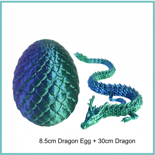 3D Mini Chinese Dragon Surprise Egg Movable Joint Tabletop Decoration