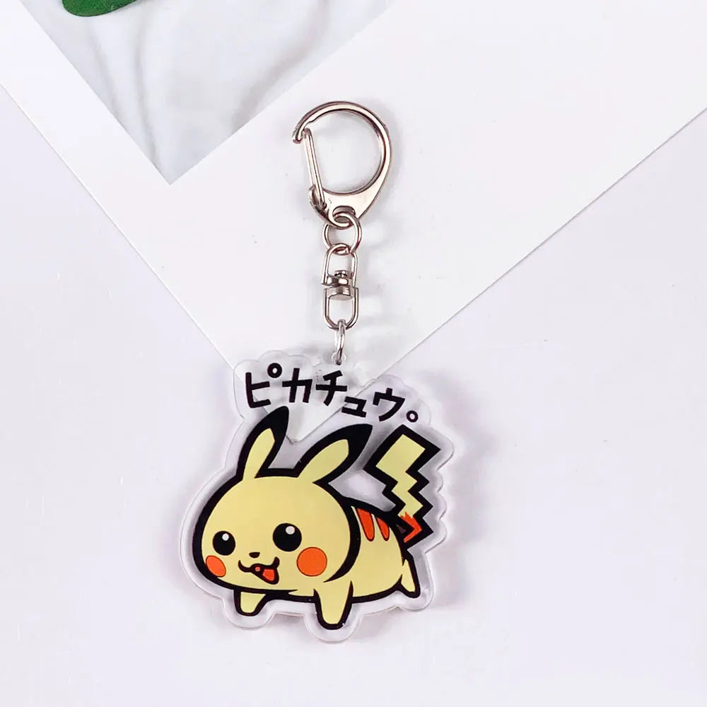 Pokémon Pikachu Cute Acrylic Keychain Accessories Pikachu Charizard